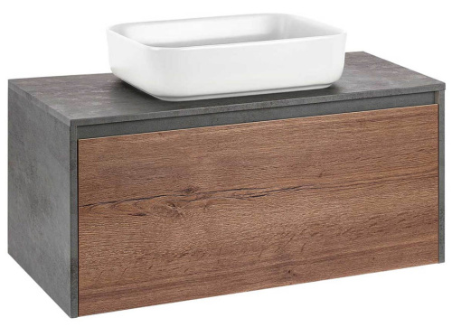 Тумба подвесная Vincea Mesa 1000 T.Oak + Beton VMC-2MS100TB