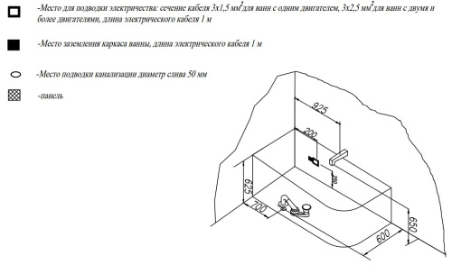 Ванна акриловая Kolpa-San Elektra SP 185x85 R