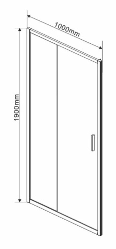 Душевая дверь Vincea Garda VDS-1G100CH