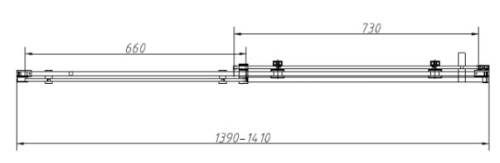 Душевая дверь Vincea Como-N VDS-4CN140CGB