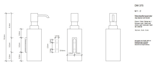 Дозатор для мыла настенный Decor Walther Corner DW 375 0847500
