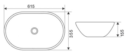 Умывальник CeramaLux 7811ASJ