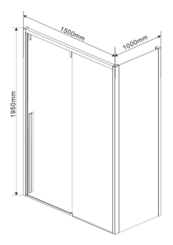 Душевой уголок Vincea Lugano VSR-1L1015CLB-1