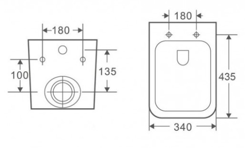 Унитаз подвесной Ceramalux 5171GW