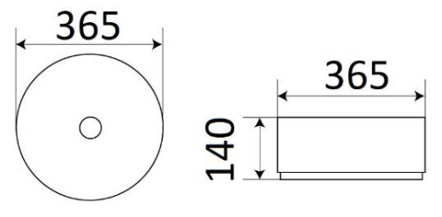 Умывальник CeramaLux C1055