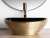 Умывальник Rea Sofia Black Gold Brush U3310