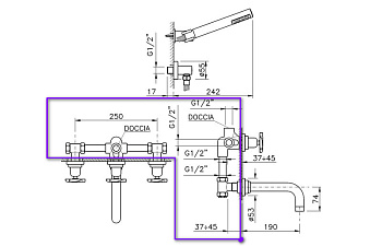 Смеситель для душа Nicolazzi C2203