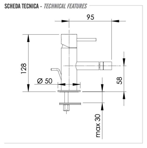 Смеситель для биде Remer X Style X20