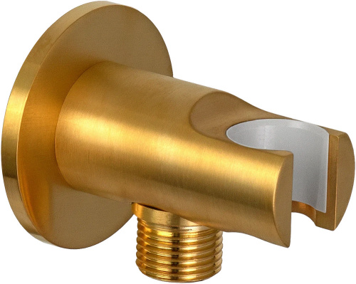 Держатель ручного душа с подключением Remer 337MBG, золото брашированное