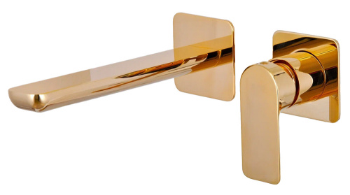 Смеситель для раковины Remer Infinity I15PLDO, золото глянцевое