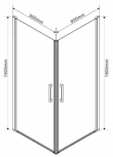 Душевой уголок Vincea Orta VSS-1O9090CL
