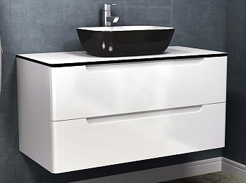 Тумба подвесная Vela Венеция 100П белый глянец TU270642