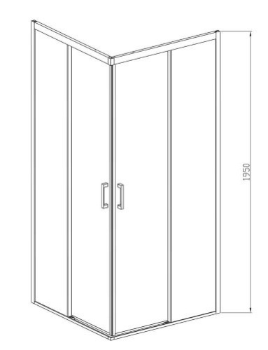 Душевой уголок Vincea Soft VSS-3SO900CLGM