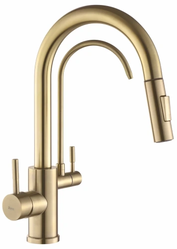 Смеситель для мойки Rea Eco Fresh gold matt B7596