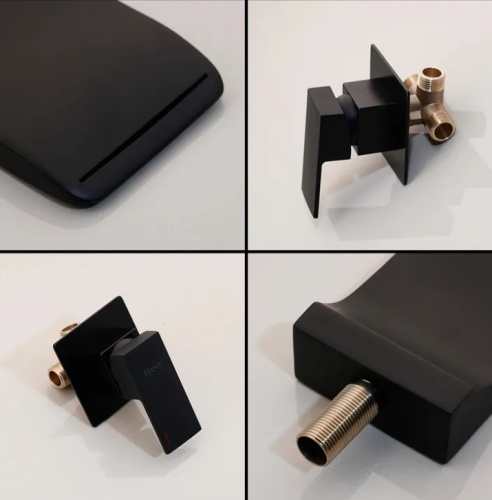 Смеситель для умывальника Rea Mason Black B0690