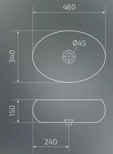Умывальник Gid Nc433