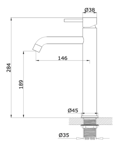 Смеситель для умывальника Vivi Felice 0625 bianco opaco