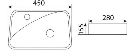 Умывальник CeramaLux 9275R