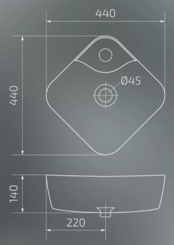 Умывальник Gid N9442