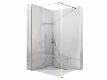 Душевая стенка Rea Aero gold matt 90x195 K4700