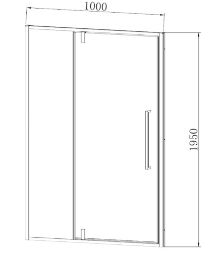 Душевая дверь Vincea Slim-N VDP-4SN100CL