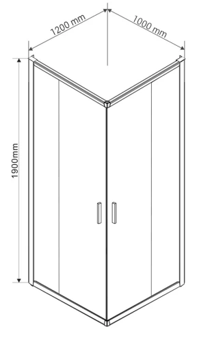 Душевой уголок Vincea Garda VSS-1G1012CGB