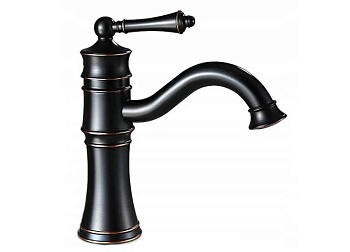 Смеситель для умывальника Rea Vintage Old Black B0226