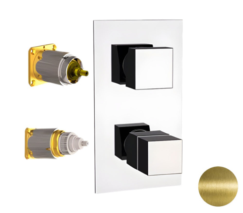 Смеситель для душа Remer Q-Elegance QT93KBVO, бронза