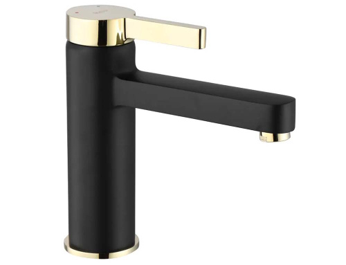 Смеситель для умывальника Rea Polo Black Gold B9977