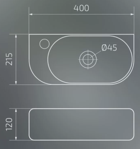 Умывальник Gid Bm9274R