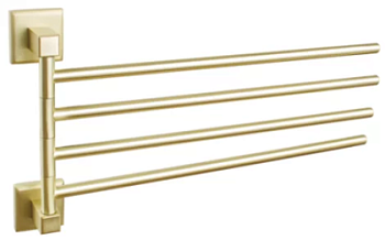 Полотенцедержатель поворотный четверной Vivi Felice FL1024 ORO OPACO
