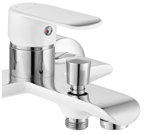 Смеситель для ванны Rea Bloom White Chrome B9918