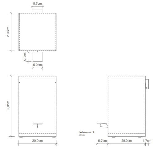 Ведро с педалью Decor Walther TE 70 SC 0614520
