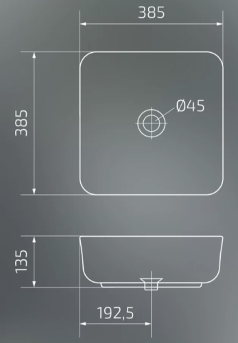 Умывальник Gid D1303h020