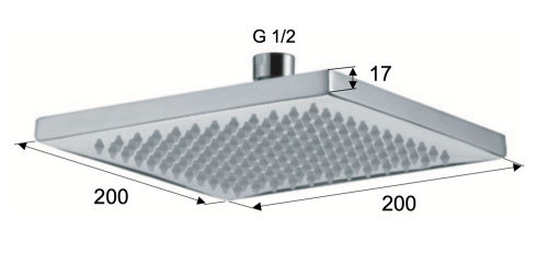 Верхний душ Daniel A59015