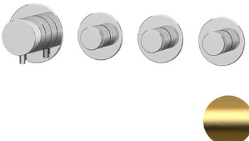 Смеситель для душа Remer X Style N98D3PBG, золото брашированное