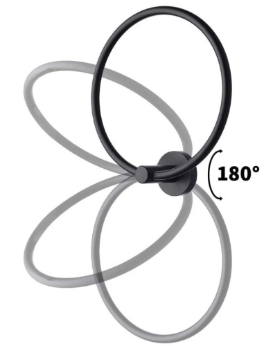 Полотенцедержатель Rea MIST 05 black matt 06904