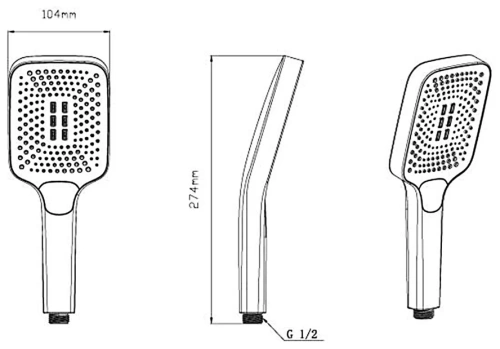 Душевая система Vincea VSFW-431T1RBG