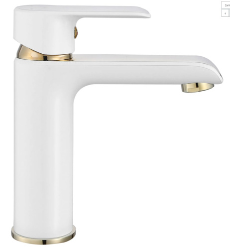 Смеситель для умывальника Rea Bloom White Gold B9919