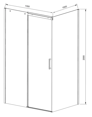 Душевой уголок Vincea Dice VSR-4D1013CL