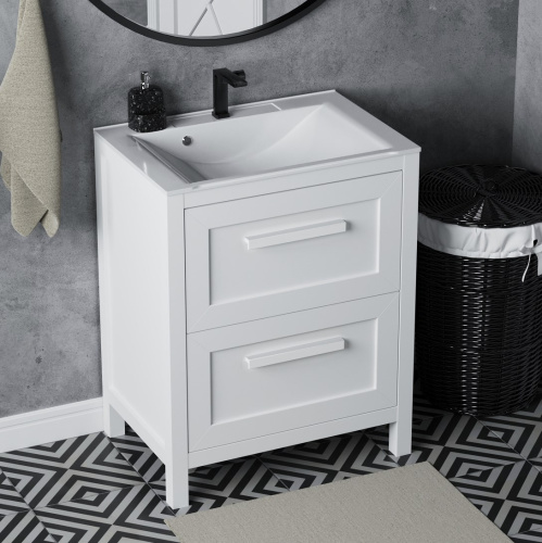 Тумба напольная Vela Фаворит массив 65Н (белый) под Milen TU68103