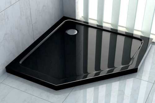 Душевой поддон Rea Diamond Black 90x90 K8543