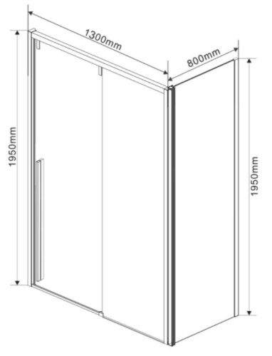 Душевой уголок Vincea Lugano VSR-1L8013CLB-1