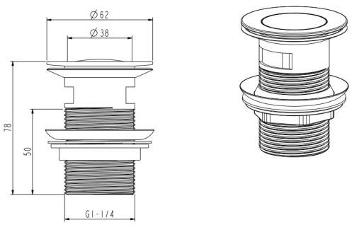 Смеситель для биде Nemo Round NM-2321MB matte black