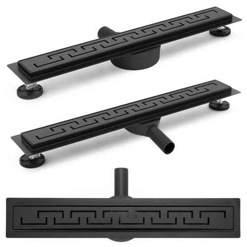 Трап для душа Rea Greek Pro black matt 80 G8025