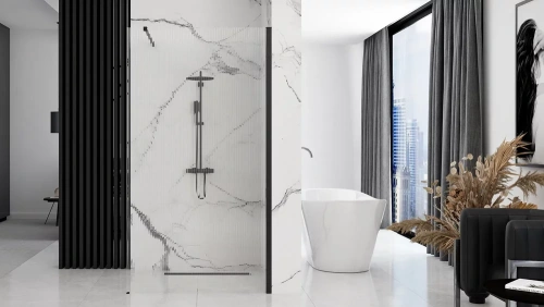 Душевая стенка Rea Aero Intimo black matt 120x200 K4122