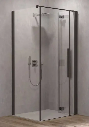 Душевая дверь Kolpa-San Polaris Fold D 90-R black transparent 516270