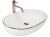 Умывальник Rea CLEO White Gold Edge U6211