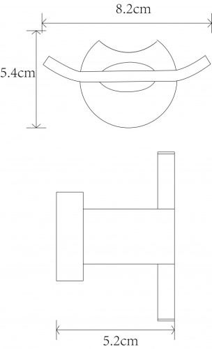 Крючок двойной CeramaLux Loft 53901A