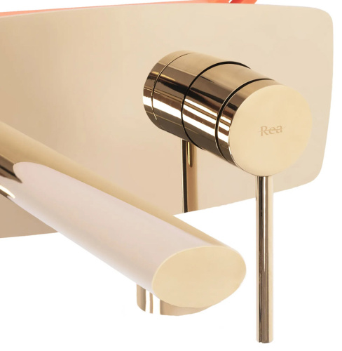 Смеситель для умывальника Rea Oval gold B5125